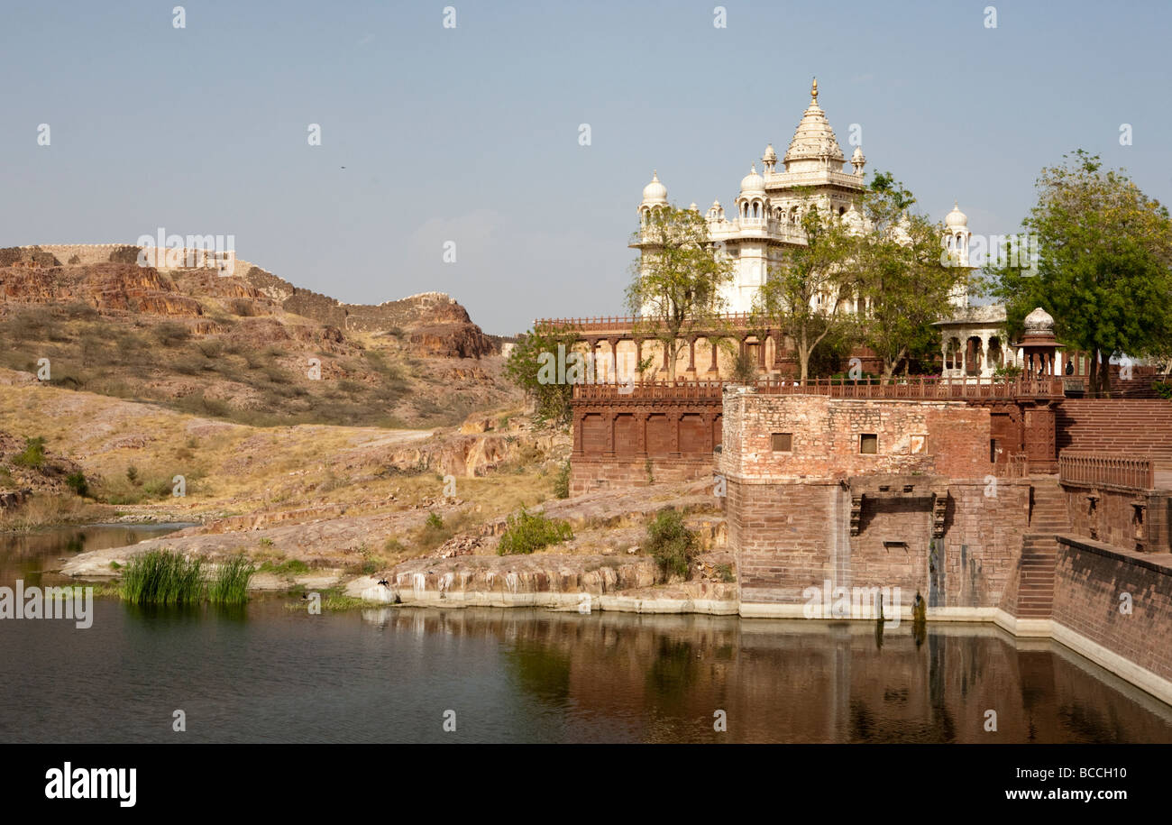 Jaswant Thada Jodhpur Rajasthan Indien Stockfoto