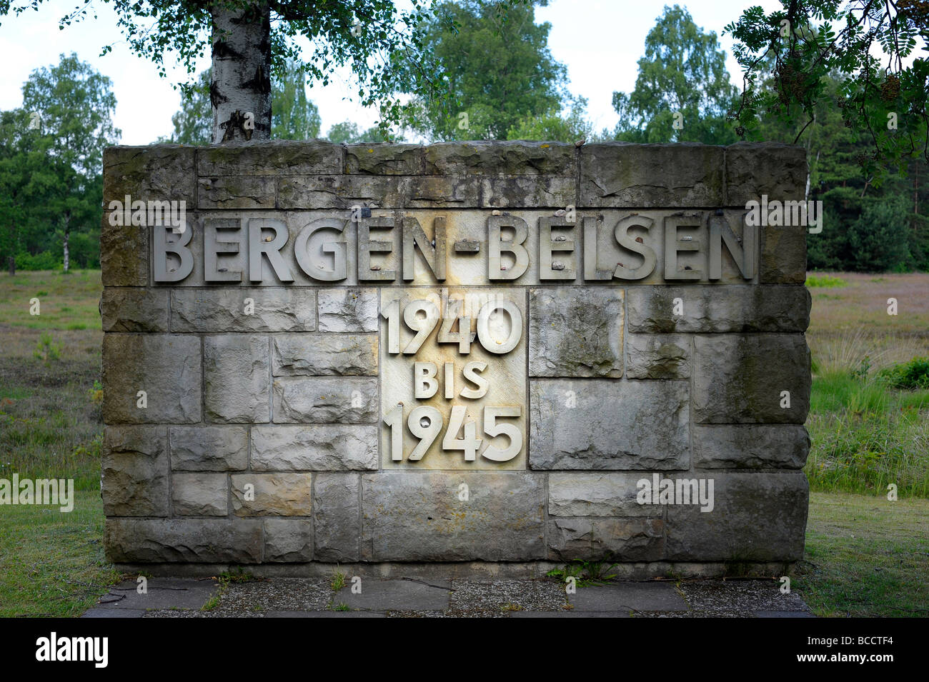 Bergen-Belsen senken Sachsen Deutschland deutsche Deutsch Deutschland KZ 1942 1945 Stalag X1-C DP Lager für Displaced persons Stockfoto