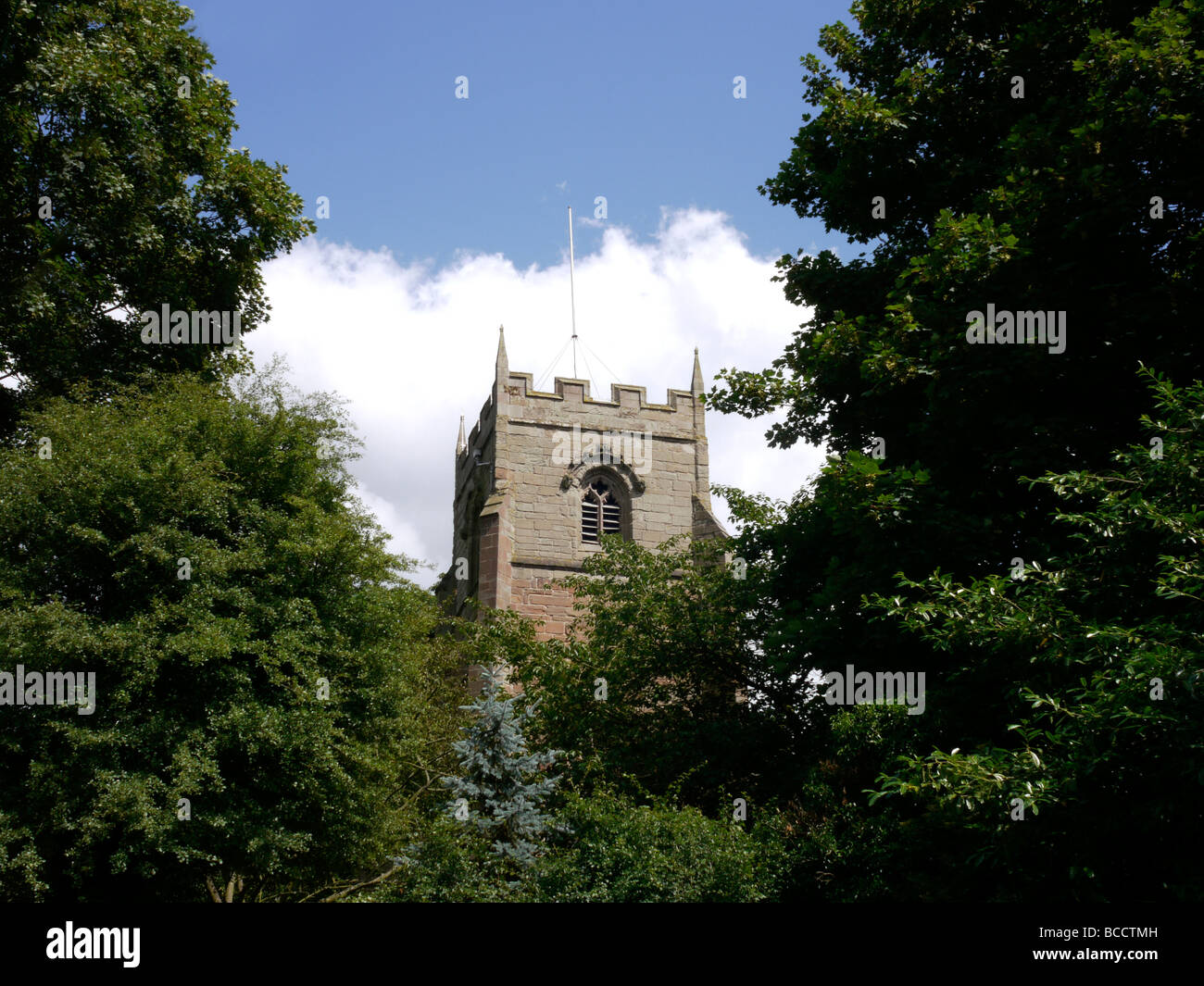 ein Land-Dorf-Pfarrkirche in England Beoley Worcestershire Stockfoto