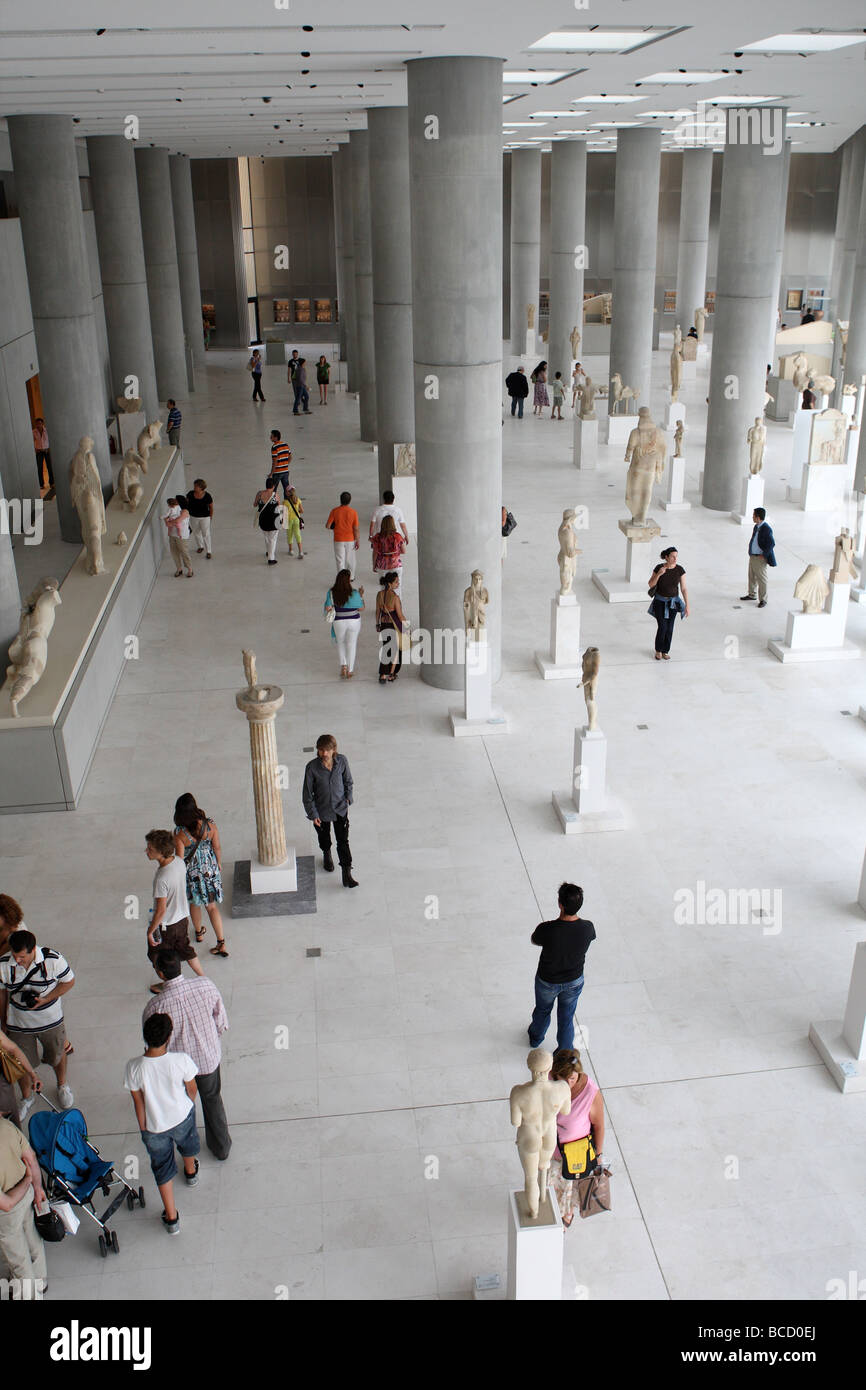 Das neue Akropolismuseum in Athen Griechenland Stockfoto