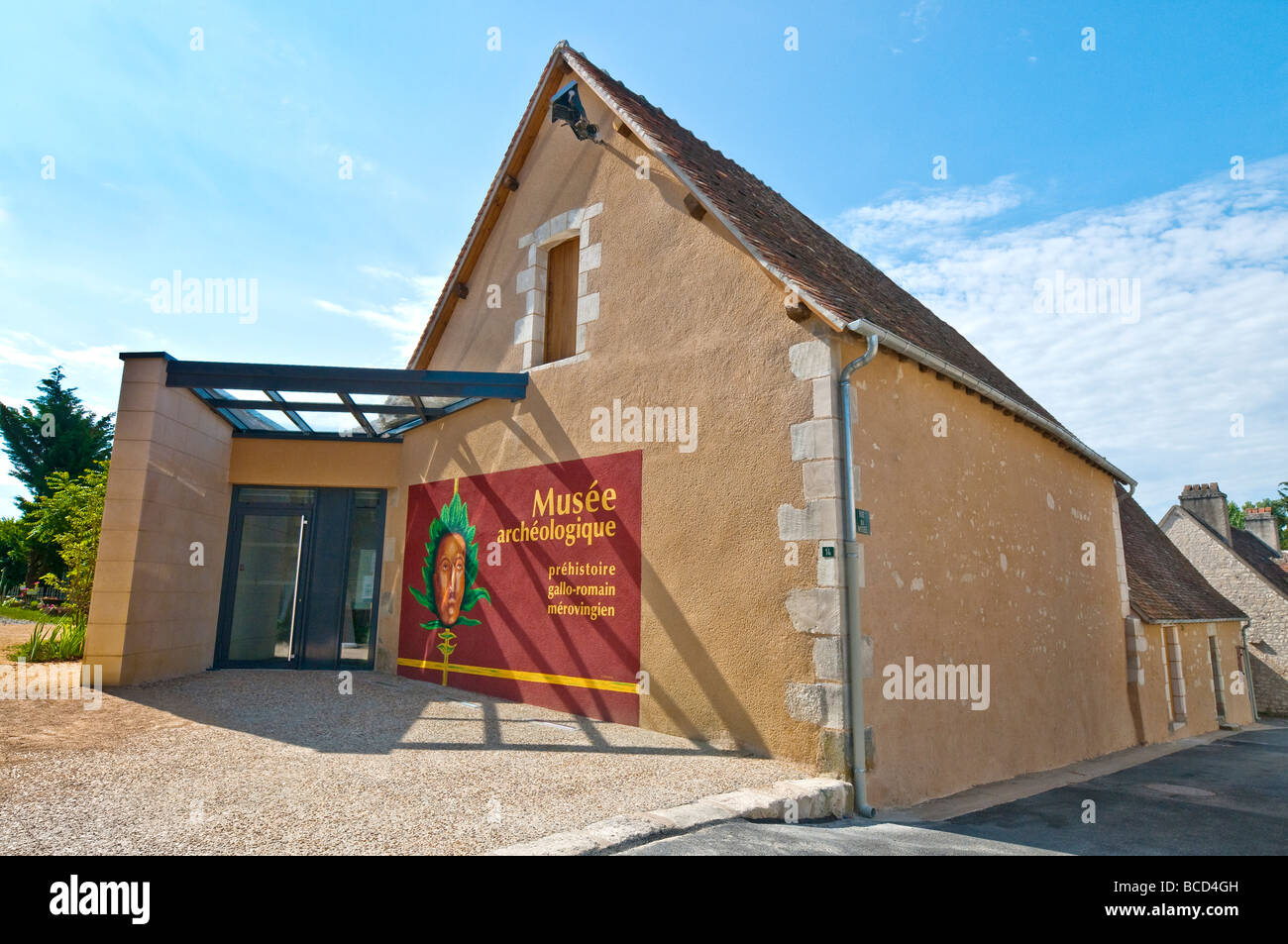 Neu konvertiert Musée Archéologique / Archäologie-Museum - Martizay, Indre, Frankreich. Stockfoto