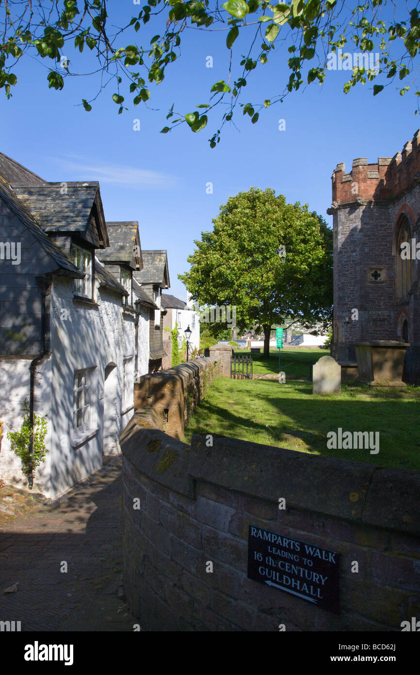 Wälle laufen Totnes Devon England Stockfoto