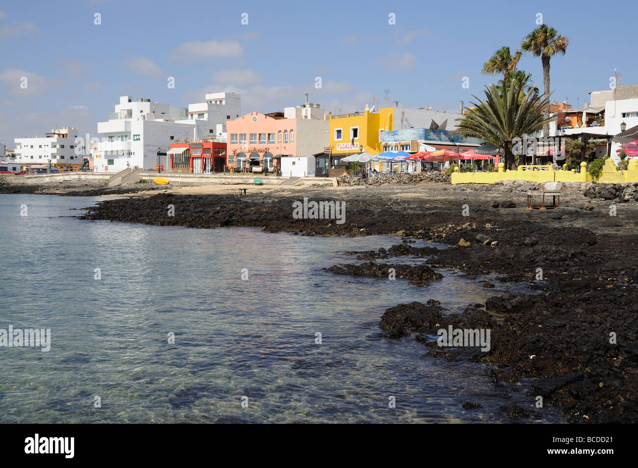 Küste in Corralejo, Kanarischen Insel Fuerteventura, Spanien Stockfoto