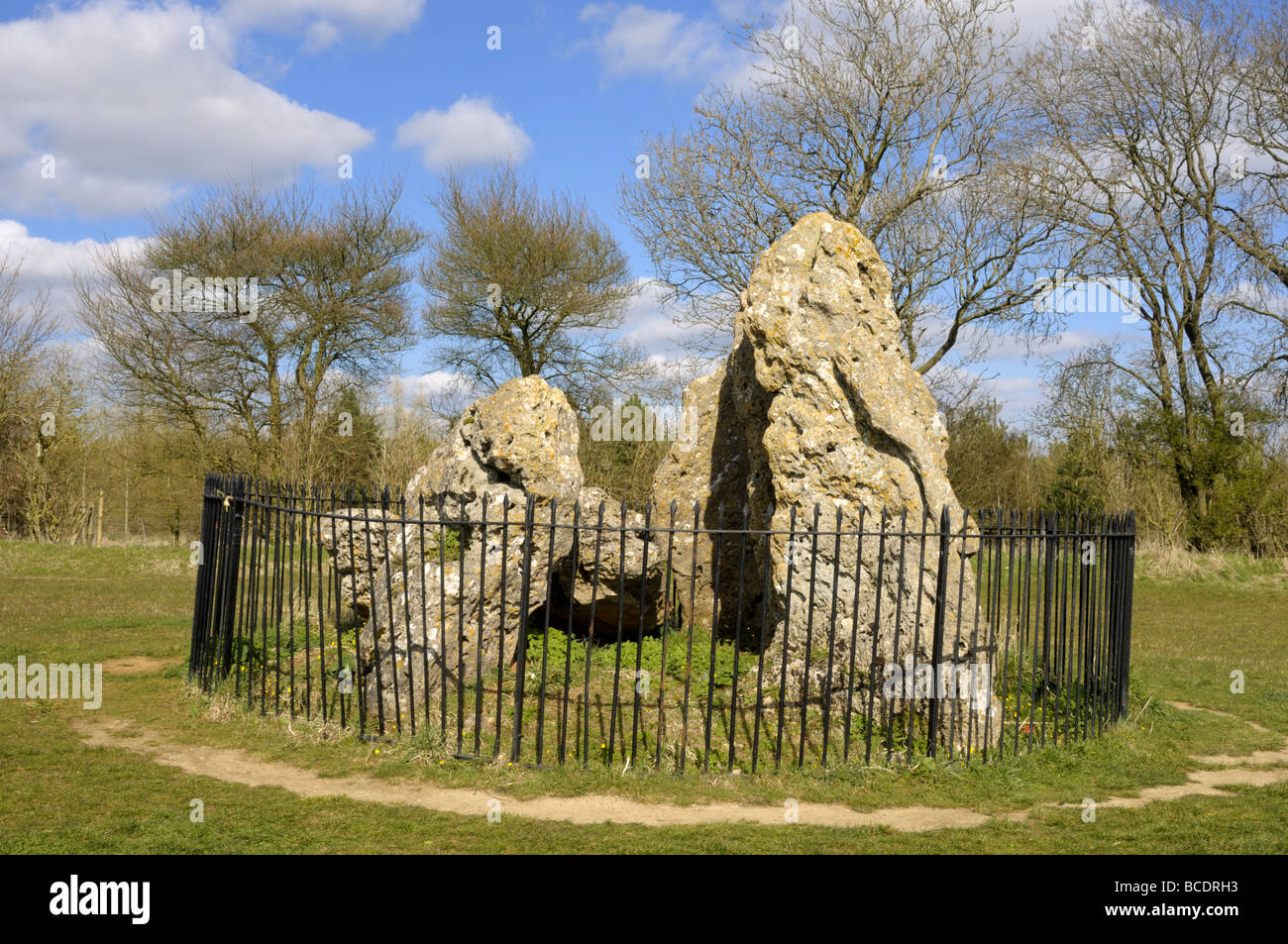 Die flüsternden Ritter - Rollright Stones Stockfoto