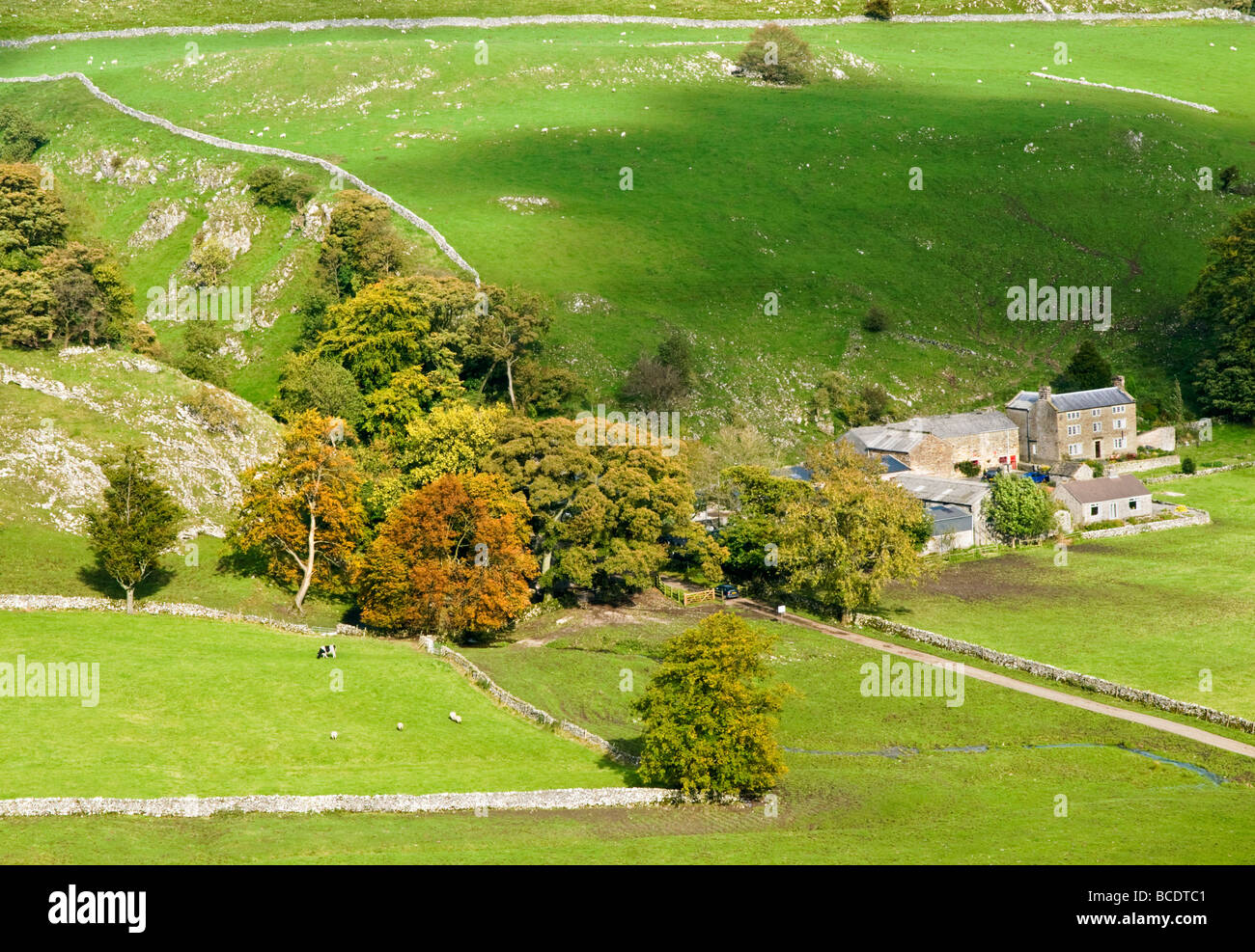 Dowall Hall Farm, in der Nähe von Longnor, Peak District National Park, England, UK Stockfoto