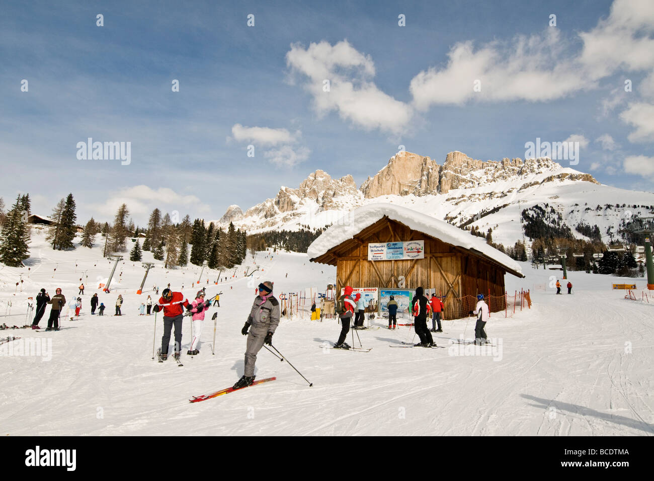 Carezza-Bozen-Italien Stockfoto