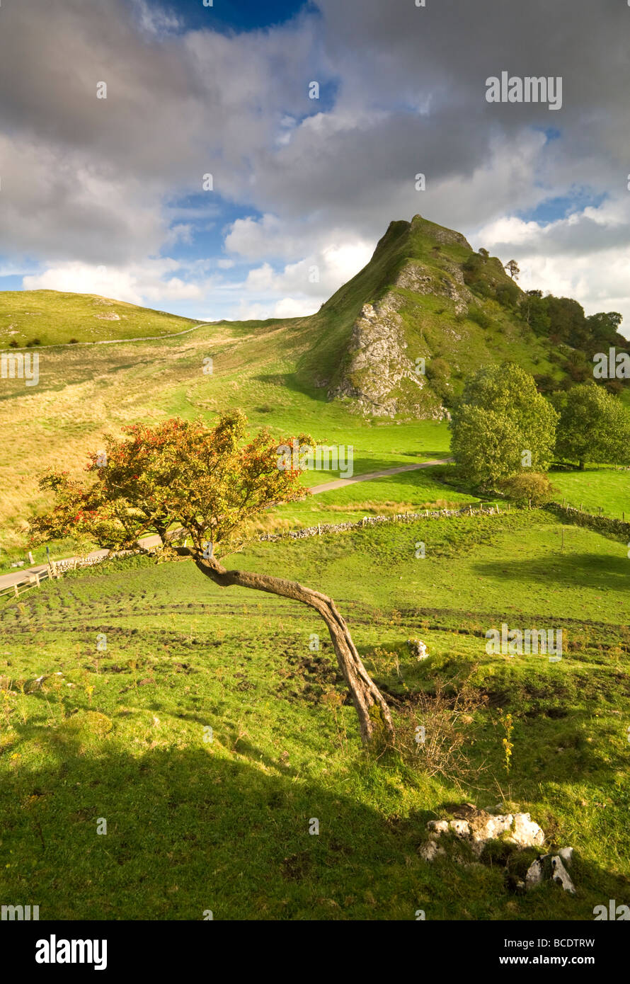 Parkhaus Hügel aus Chrom Hill, Peak District National Park, Derbyshire, England, UK Stockfoto