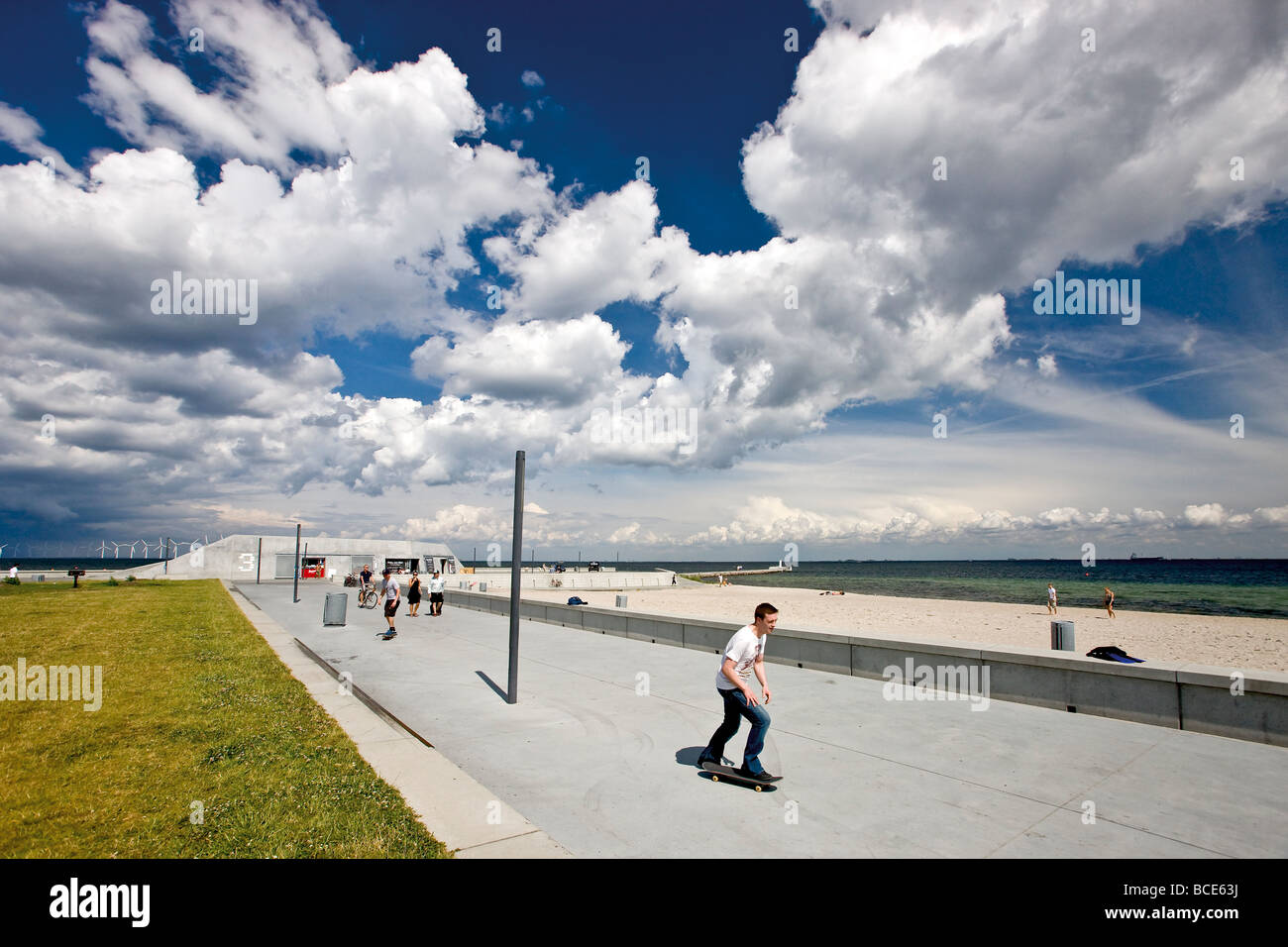 Dänischer Sommer auf Amager Strandpark Stockfoto