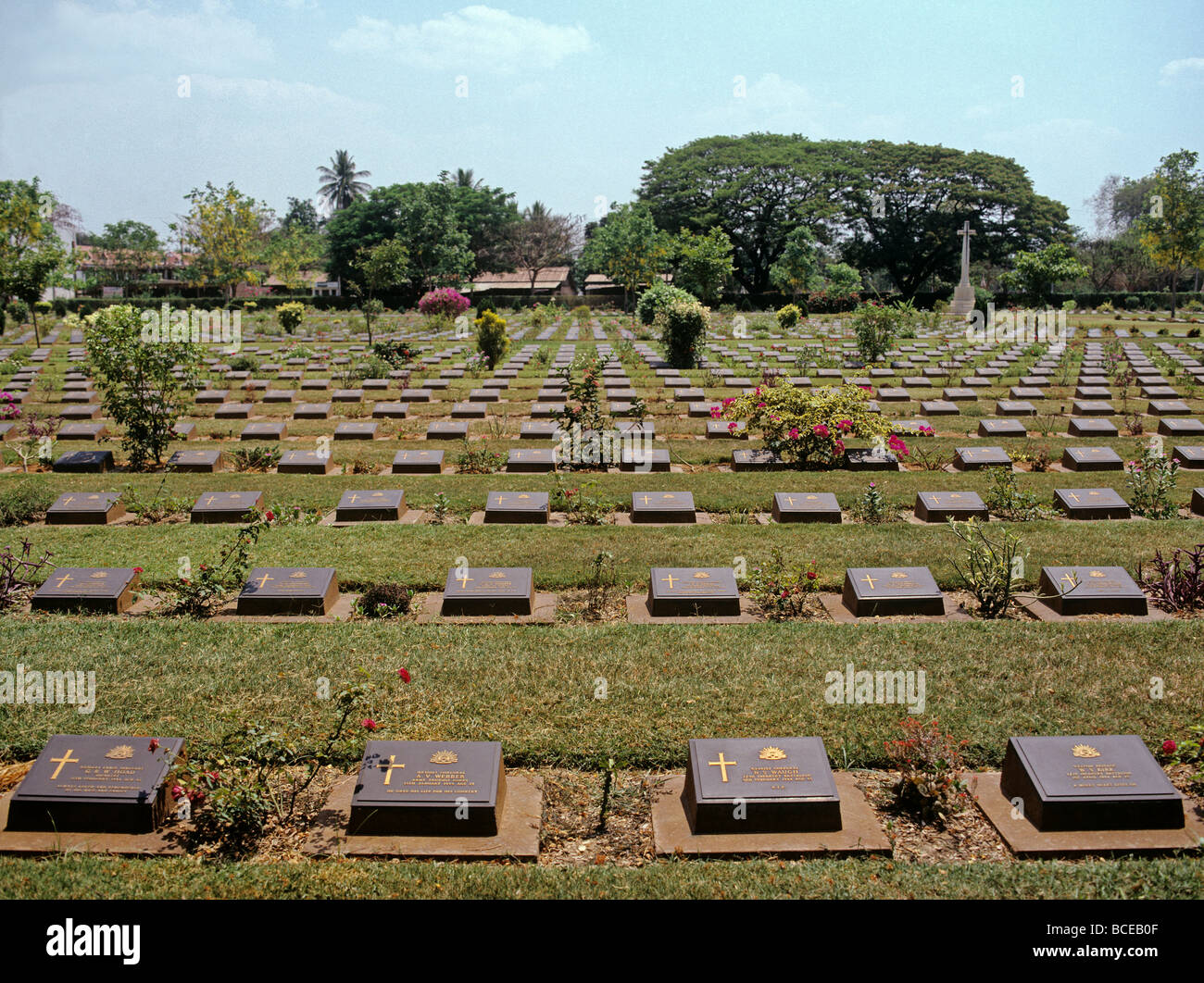 2463 British Commonwealth Kriegsfriedhof Kanchana Buri westlichen Thailand Stockfoto
