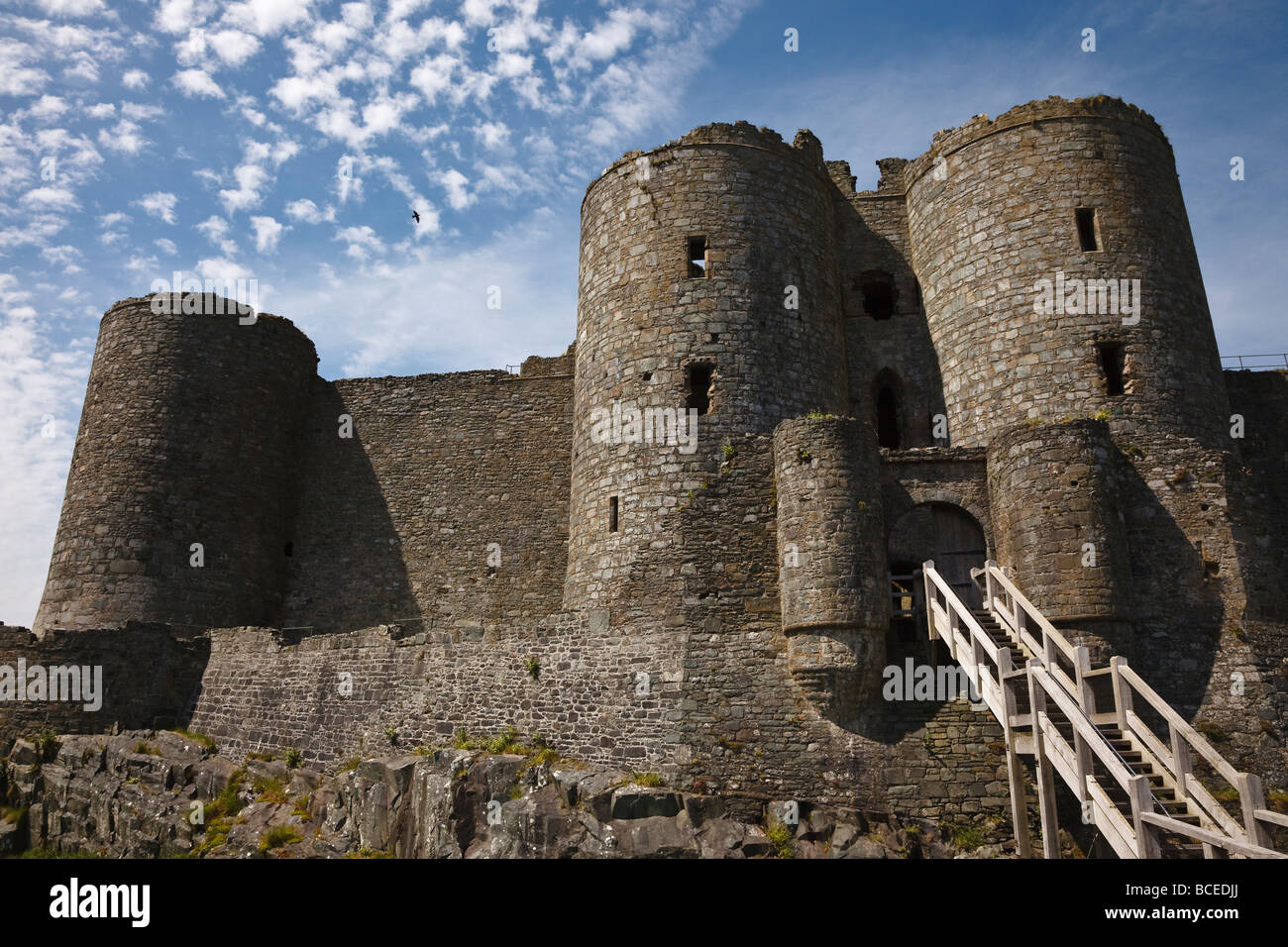 Das Torhaus, Harlech Castle, Wales Stockfoto