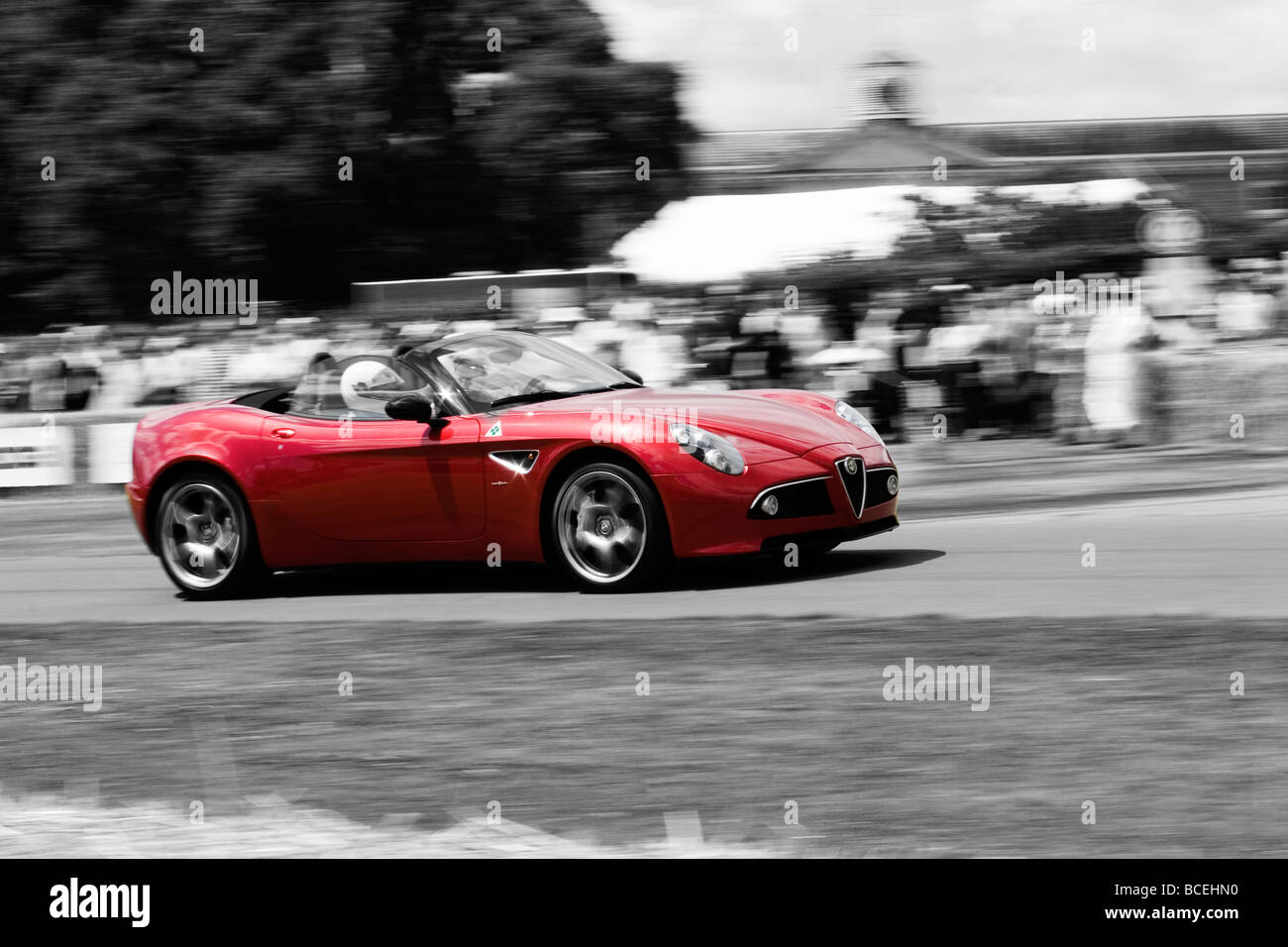 Alfa Romeo 8c Spider auf dem Goodwood Festival of Speed racing Stockfoto