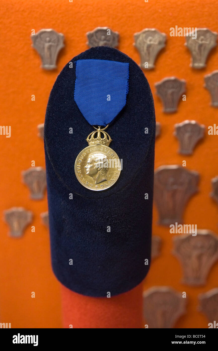 Die Könige, Medaille, Gert Fredriksson, ein ehemaliger Olympiasieger im Kanusport. Stockfoto