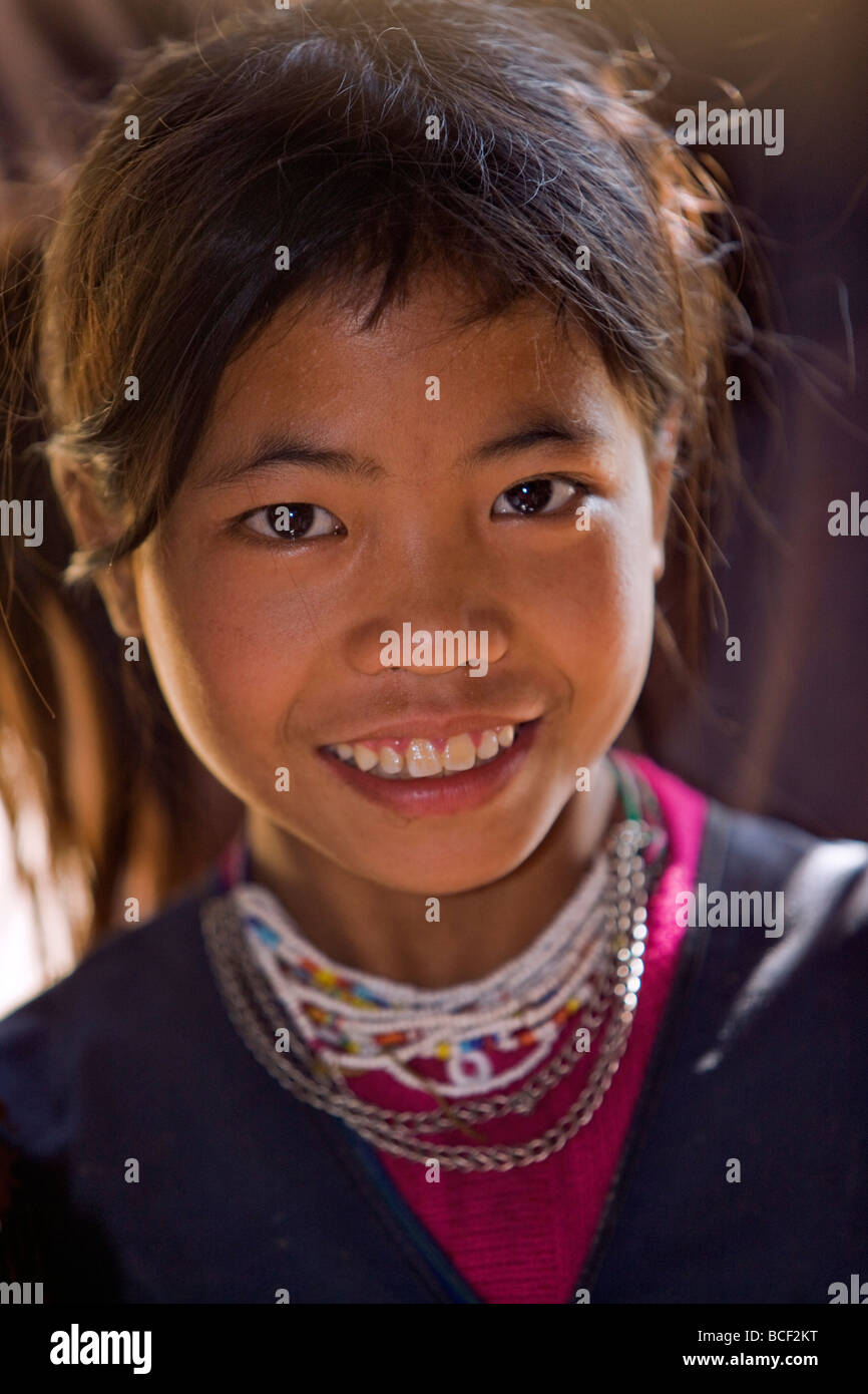 Myanmar, Burma, Wan-seeing. WAN-seeing Dorf. Der Loi, Bergstämme, Leben in 7 Dörfer verstreut den Shan-Bergen. Stockfoto