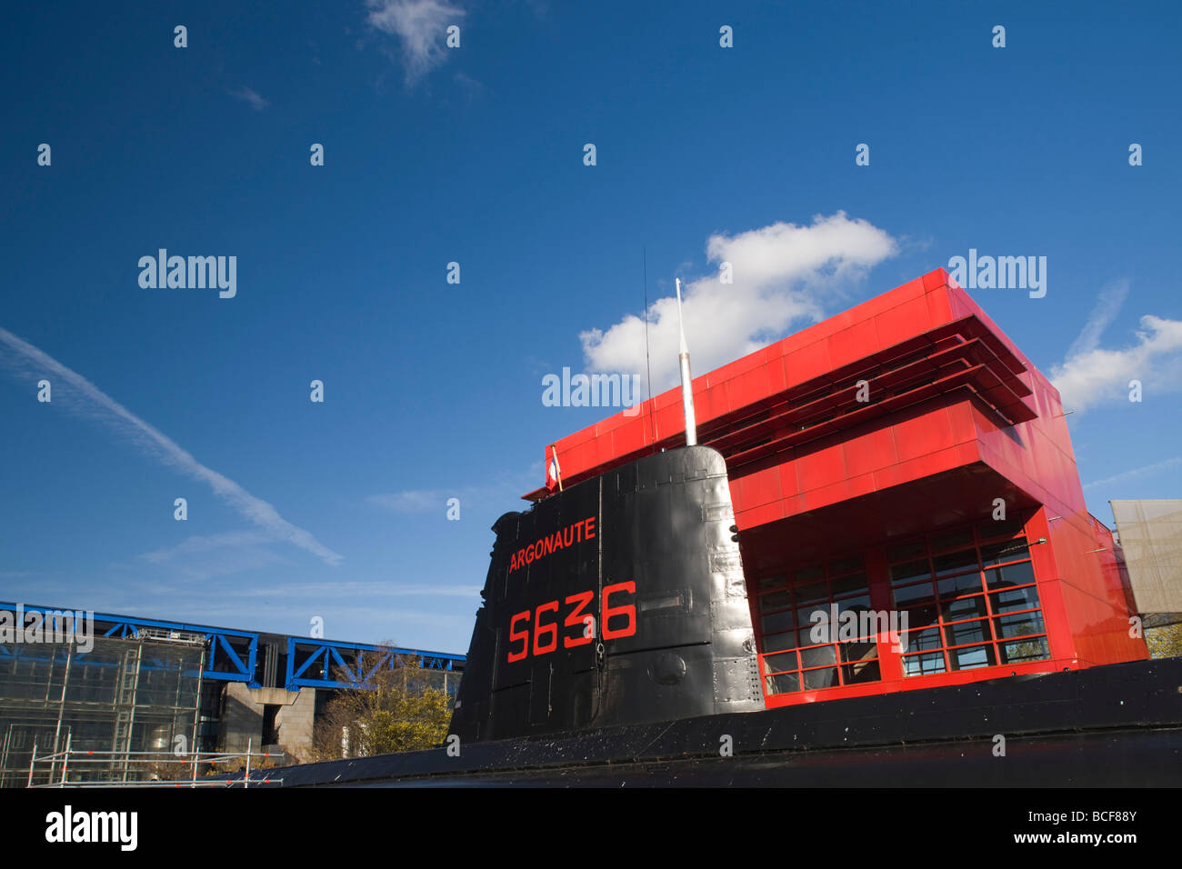 Frankreich, Paris, Parc De La Villette Cite des Sciences et de l' Industrie Museum, u-Boot-Argnaute Stockfoto