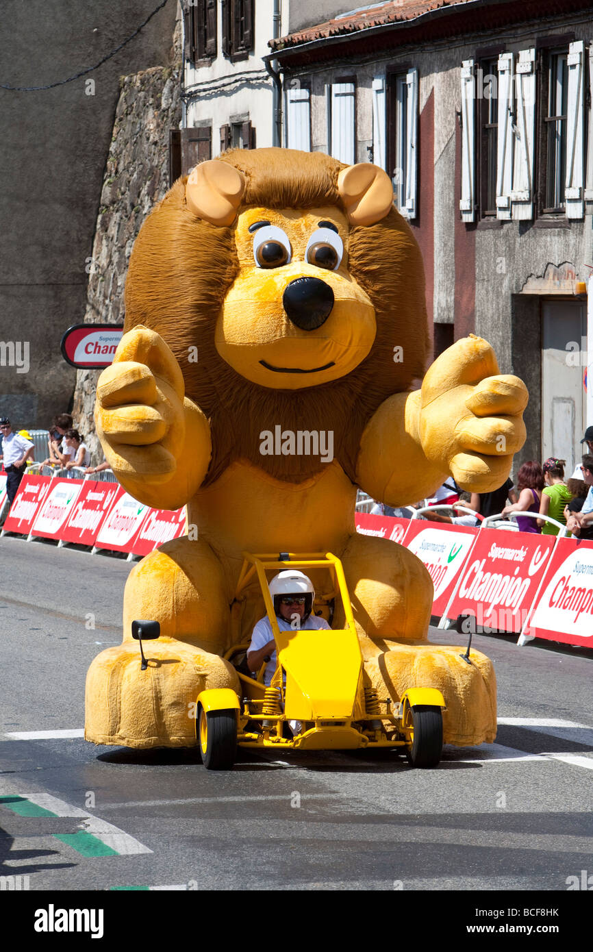 Le Tour de France, Foix, Ariege, Midi-Pyrenäen, Frankreich Stockfoto