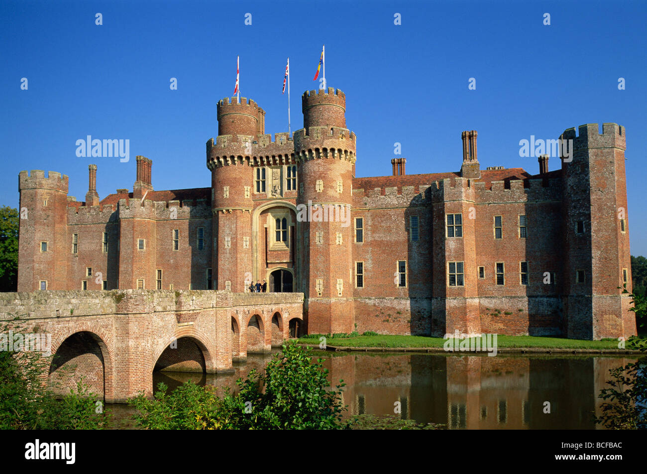 England, East Sussex, Herstmonceux Castle Stockfoto