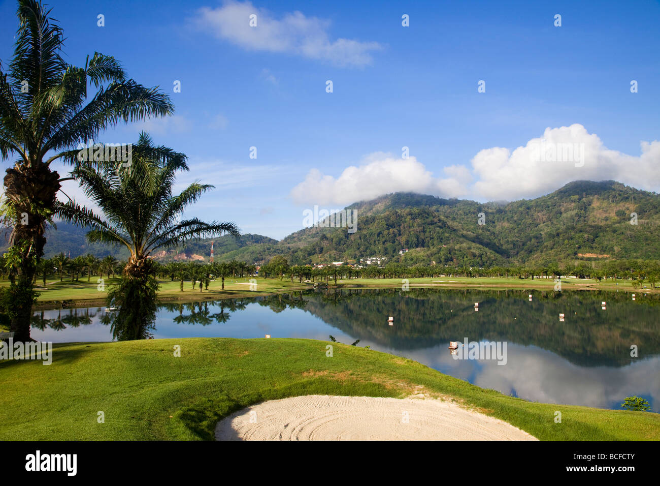 Thailand, Phuket, Loch Palm Golf Course Stockfoto