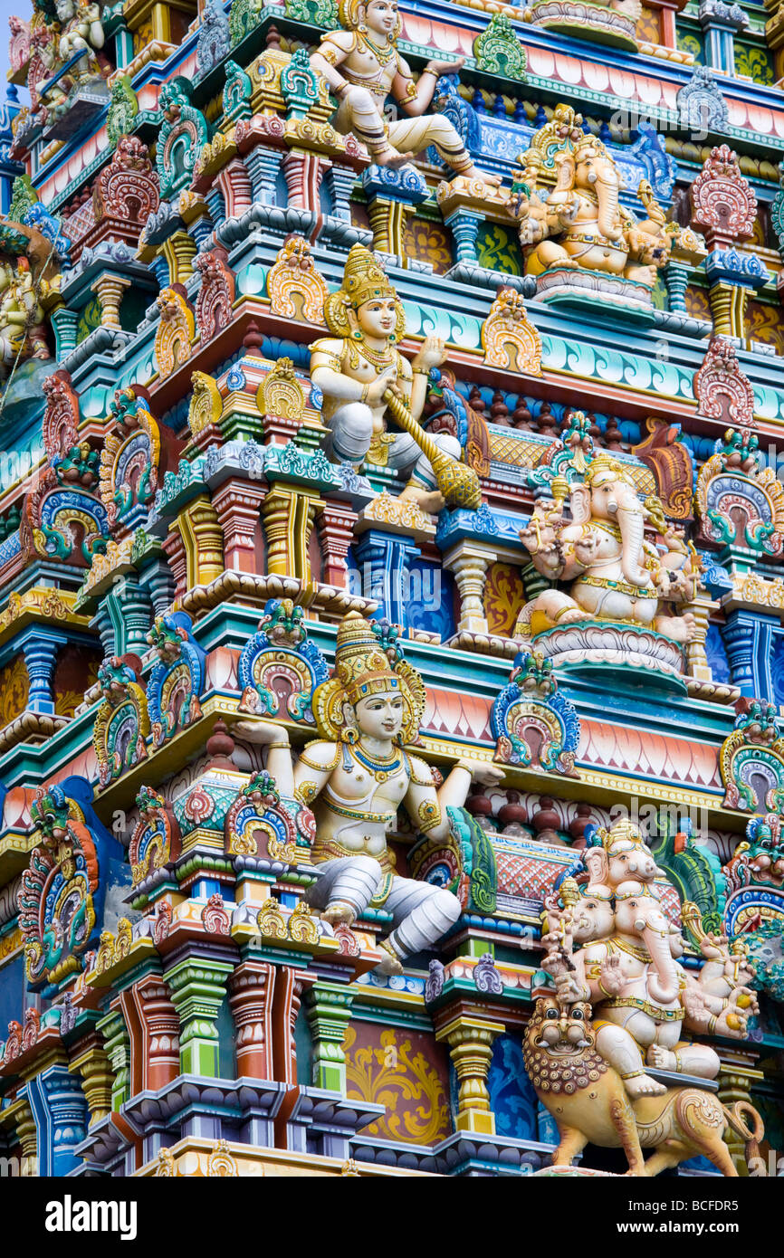 Seychellen, Insel Mahe, Victoria, Hindu-Tempel Stockfoto