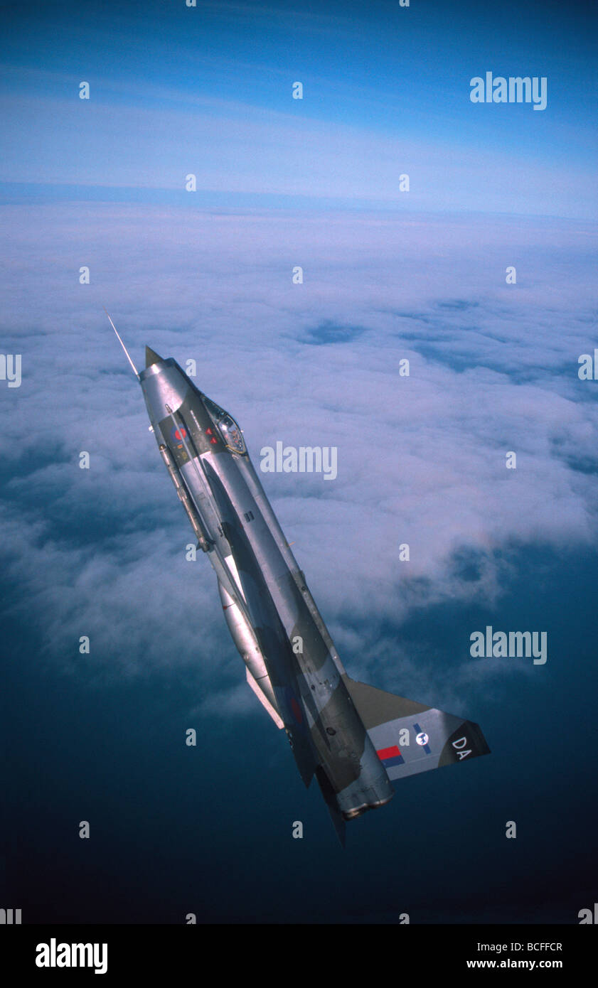 English Electric Lightning Kämpfer im Flug Stockfoto