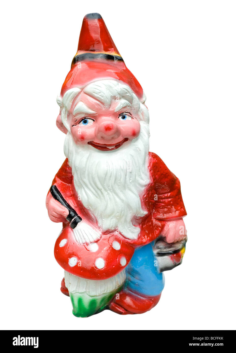 Eine Figur der Gartenzwerg Stockfoto