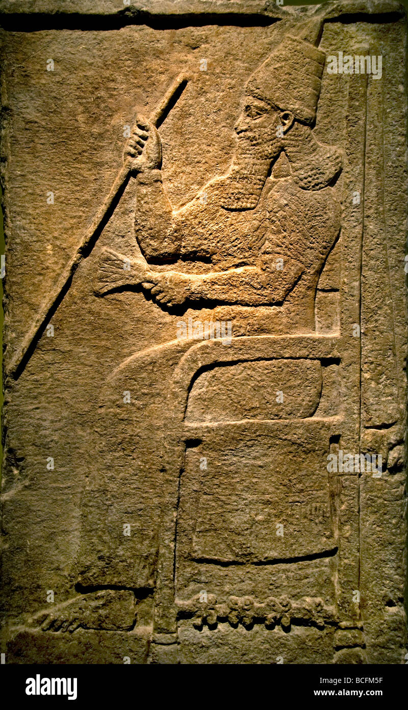 Tiglat Pileser 111 König der Assyria735 BC Nimrud Nord-Irak Stockfoto