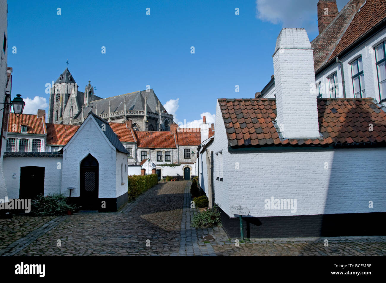 Kortrijk Begynhof Beguine Gericht Hl.Elisabeth Belgien belgische historische Stadt Flandern Stockfoto