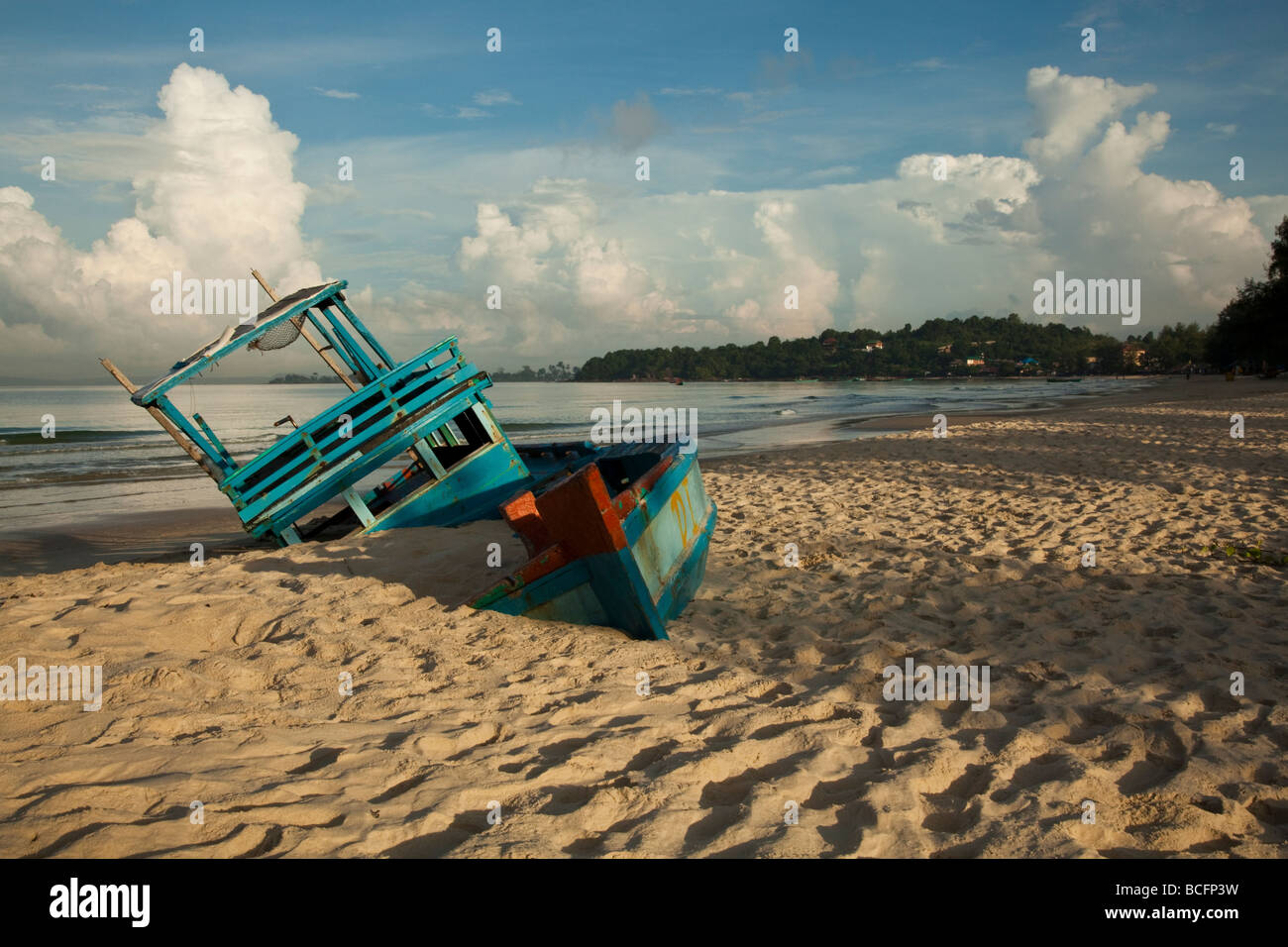 Ochheuteal Beach oder Serendipity Beach in Sihanoukville Stockfoto