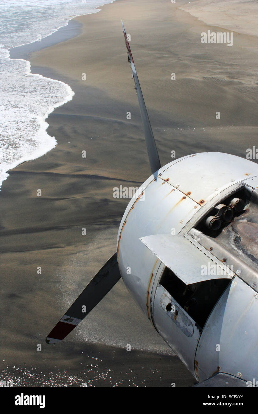 Abgestürztes Flugzeug Stockfoto