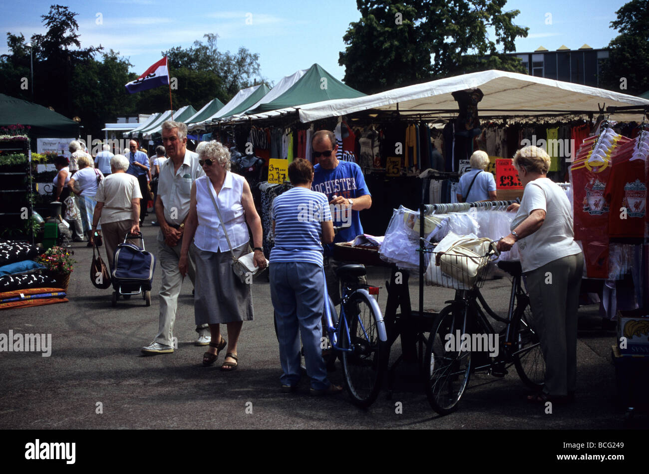 Sandbach Markt In Cheshire Stockfoto