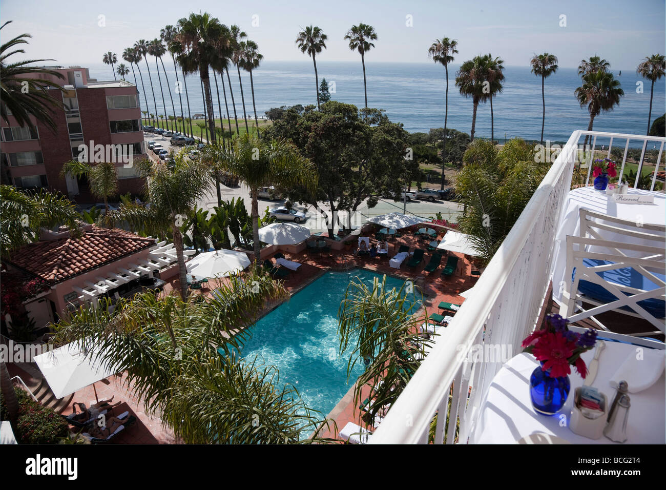 Das Hotel La Valencia, La Jolla, Kalifornien Stockfoto