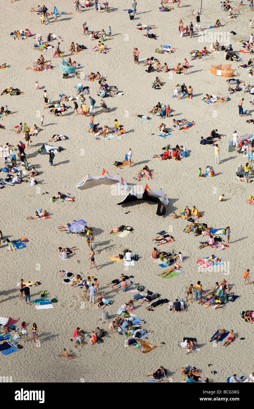 Luftaufnahme der Strand Ostsee Gdynia Polen Stockfoto