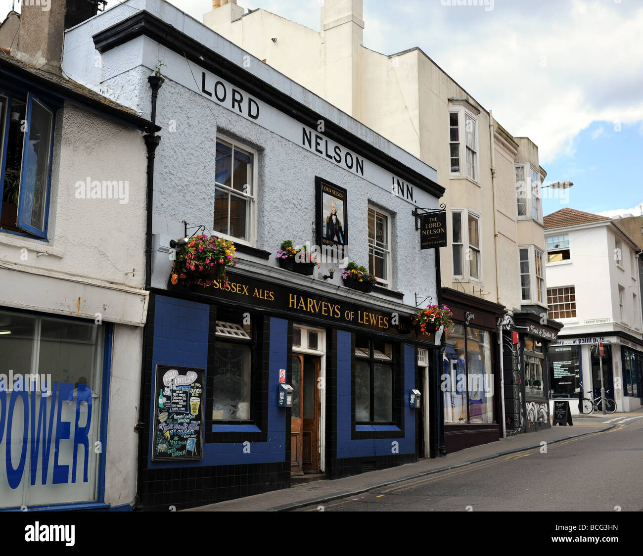 Das Lord Nelson Inn einem traditionellen britischen Pub in Trafalgar Street Brighton Sussex UK Stockfoto