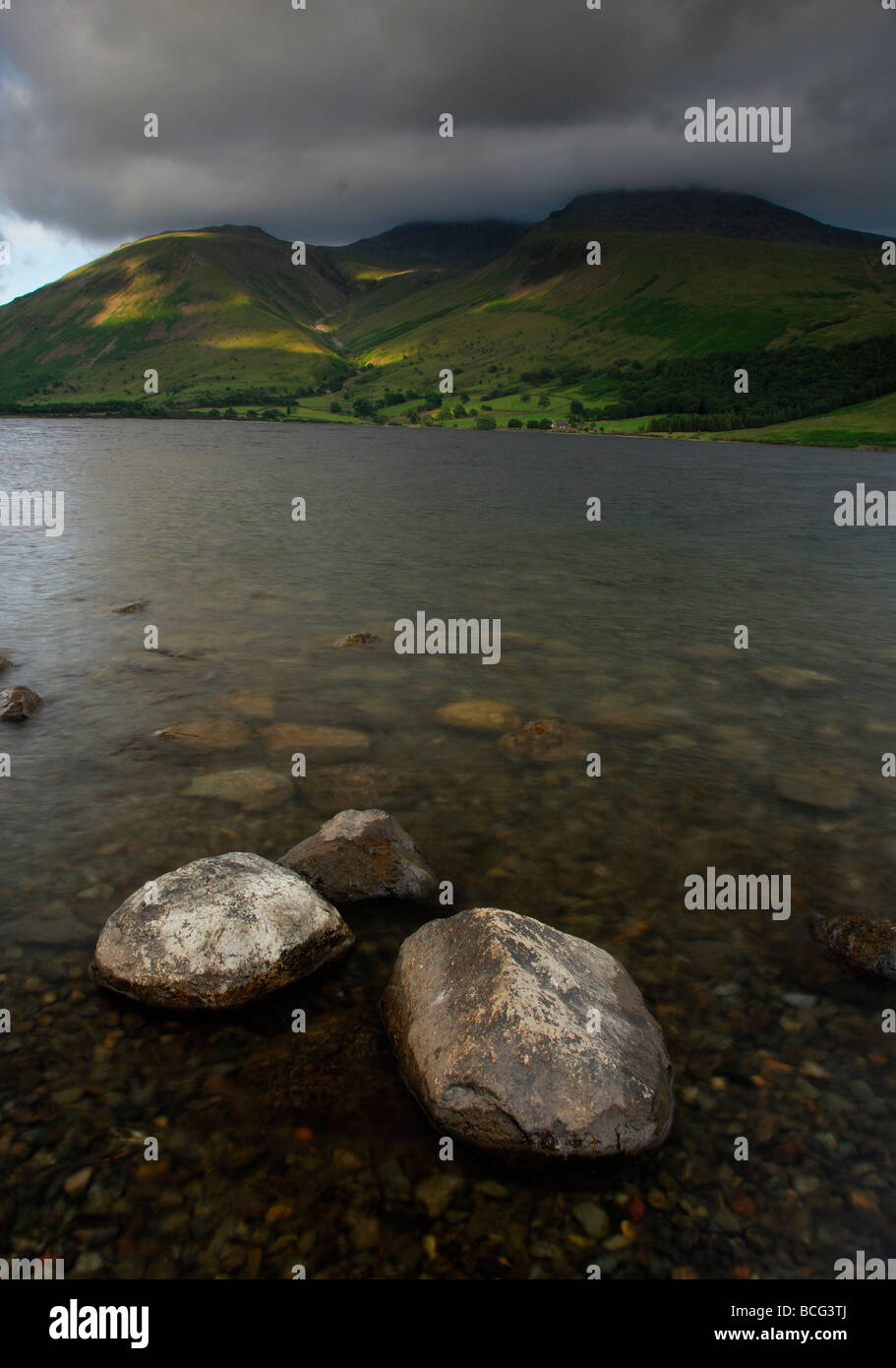 Scafell-Massivs und Wastwater, englischen Lake District Stockfoto
