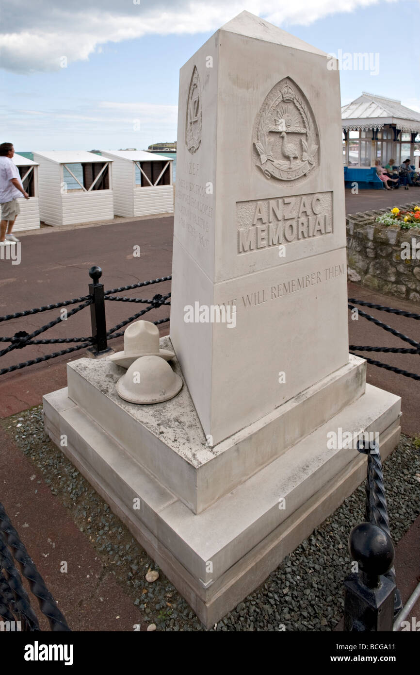 Das Anzac Memorial in Weymouth, Dorset, UK. Stockfoto