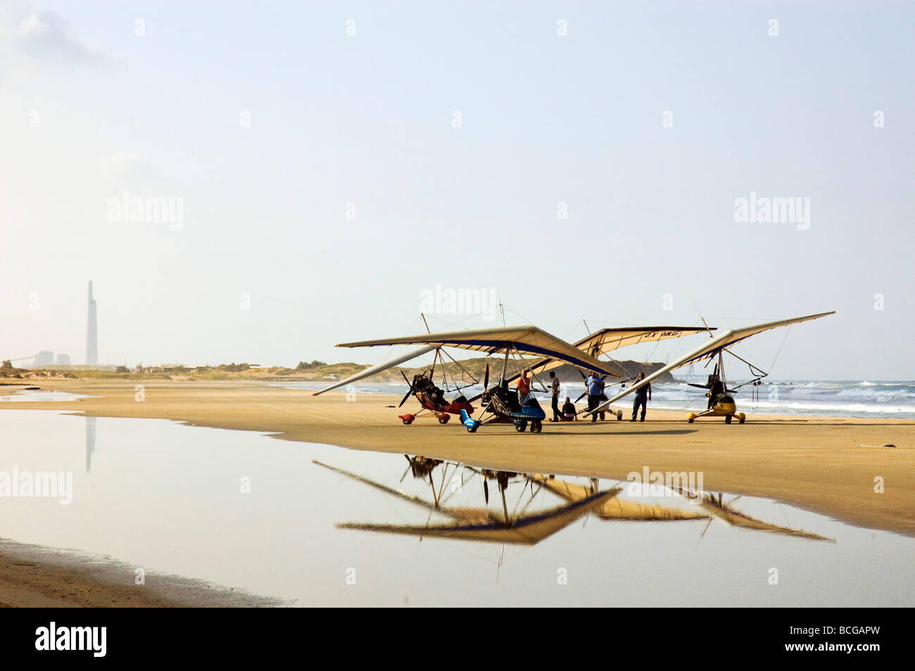Israel Maagan Michael Mediterranean Sea Ultralight Stockfoto