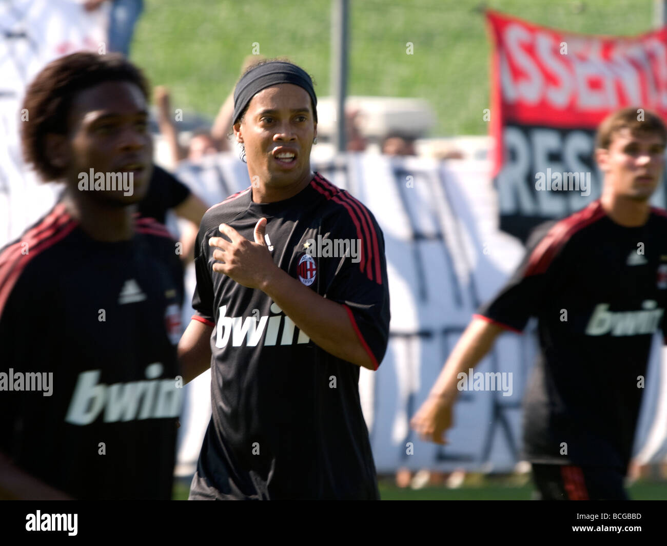 Milanello, AC Milan beginnen neue Saison mit dem neuen Mister Leonardo. In diesem Bild RONALDINHO Stockfoto