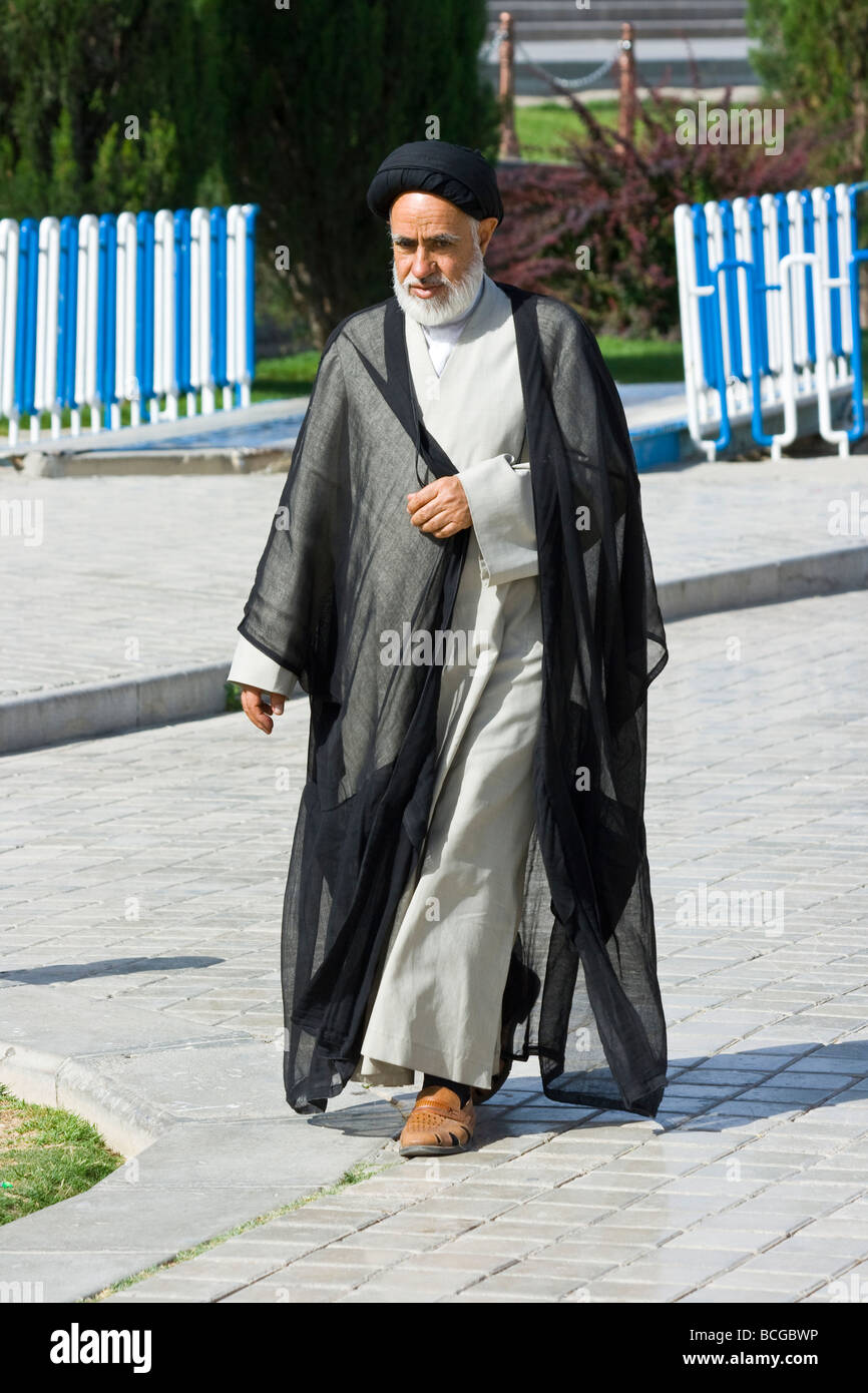 Muslimischen Geistlichen in Esfahan Iran Stockfoto