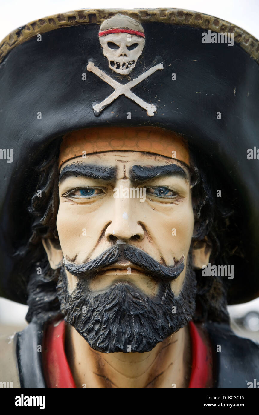 Das Gesicht eines Piraten Stockfoto