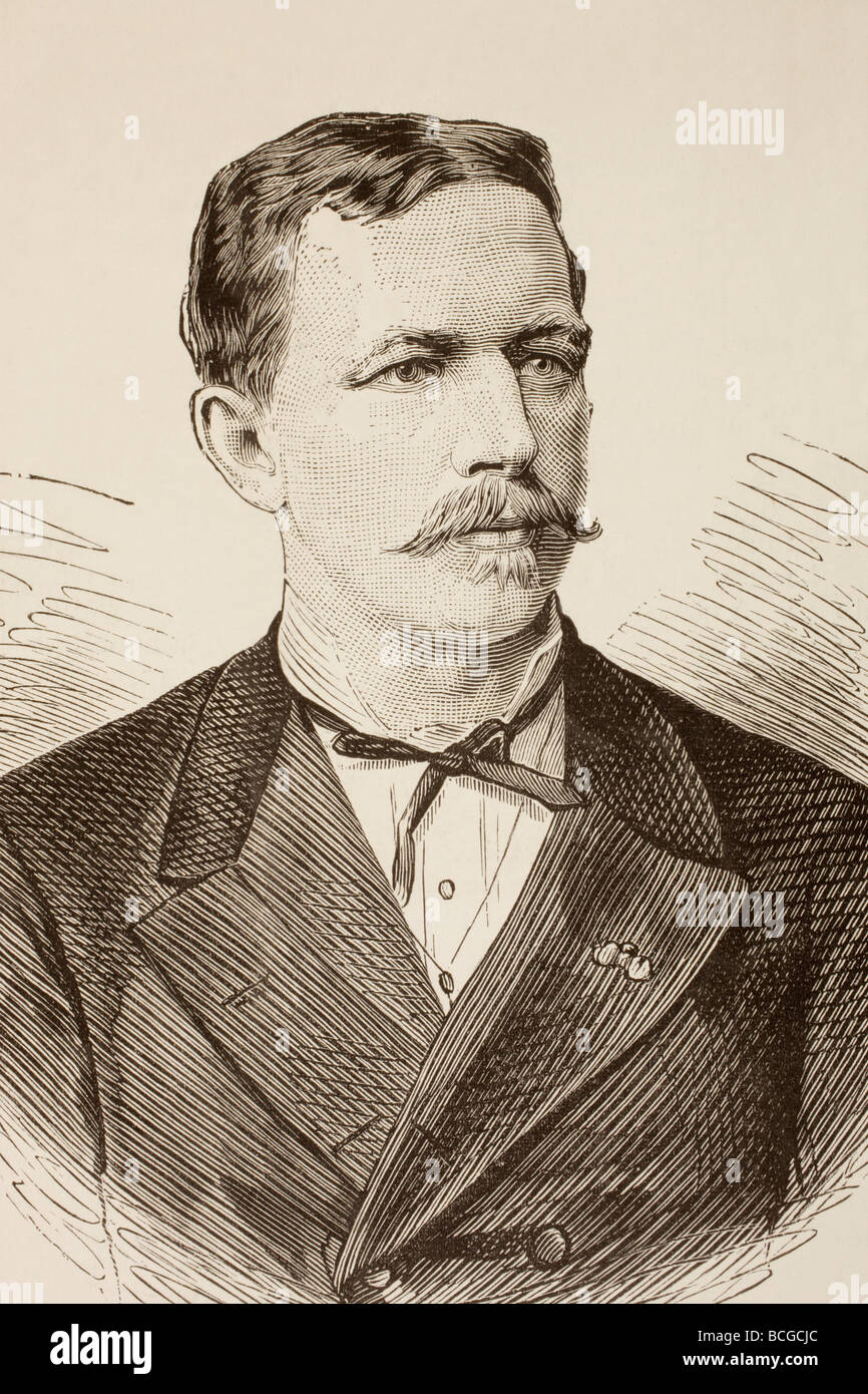 Oskar Lenz, 1848 - 1925. Deutsch-österreichischer Geologe und Mineralogist geboren in Leipzig. Stockfoto