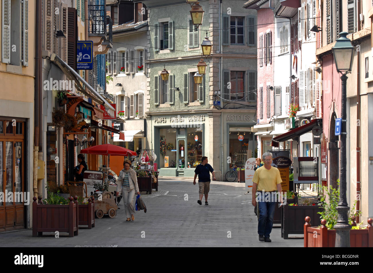 Thonon Stadt, Frankreich Stockfoto