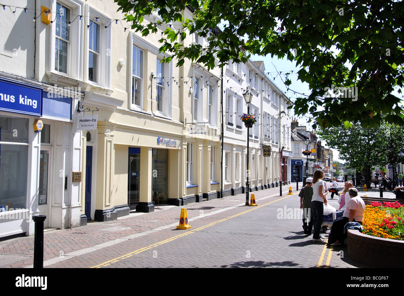 Bank Street, Ashford, Kent, England, Vereinigtes Königreich Stockfoto