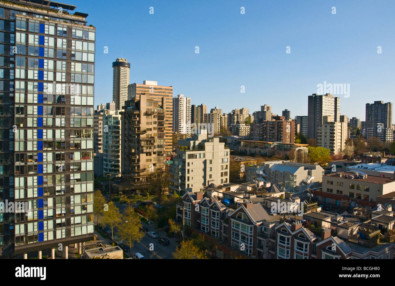 Moderne Architektur Downtown Vancouver Stockfoto