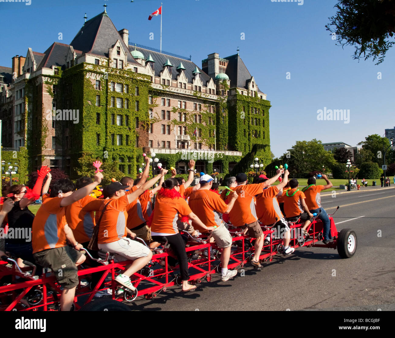 Hotel Kaiserin Gruppe Rad Victoria Vancouver Island Kanada Nordamerika Stockfoto