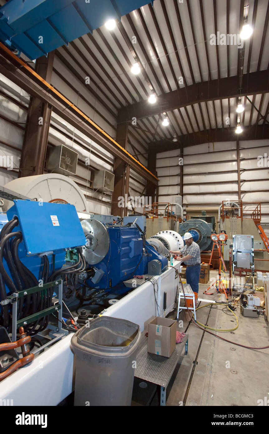 Dynamometer Testanlage bei der National Renewable Energy Laboratory s Wind Technology Center Stockfoto