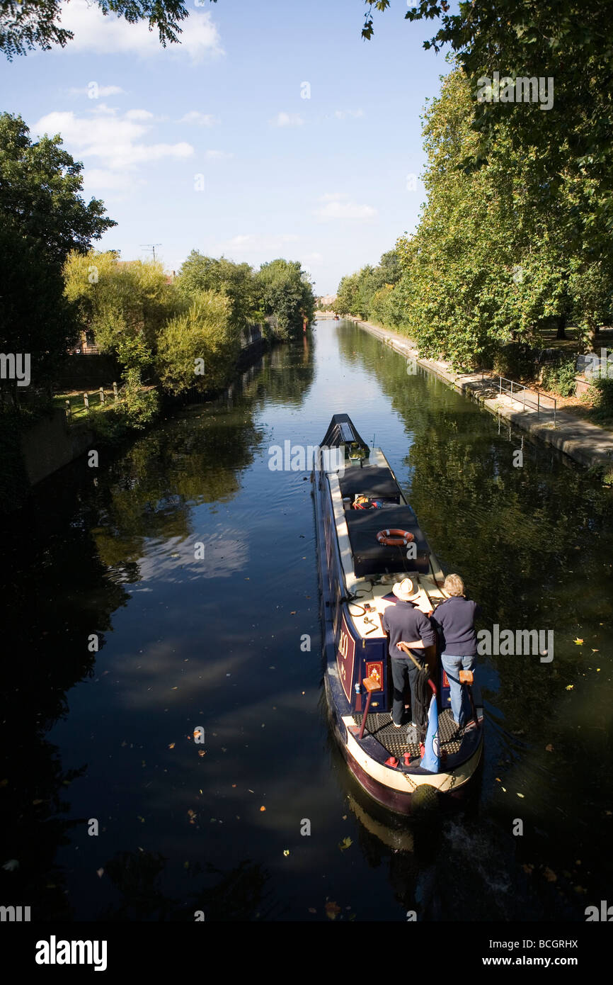London-Kanalboote, Ostende Stockfoto