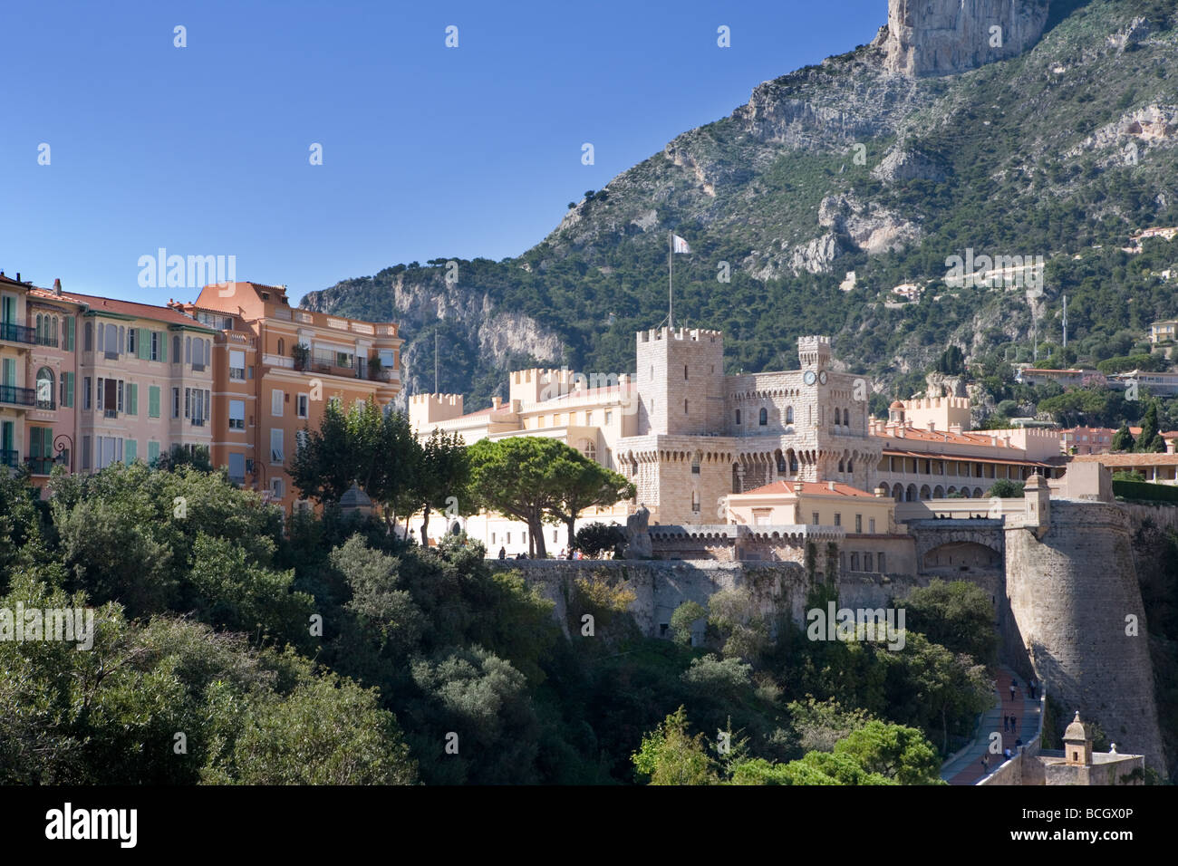 Fürstenpalast in Monaco von Monte carlo Stockfoto