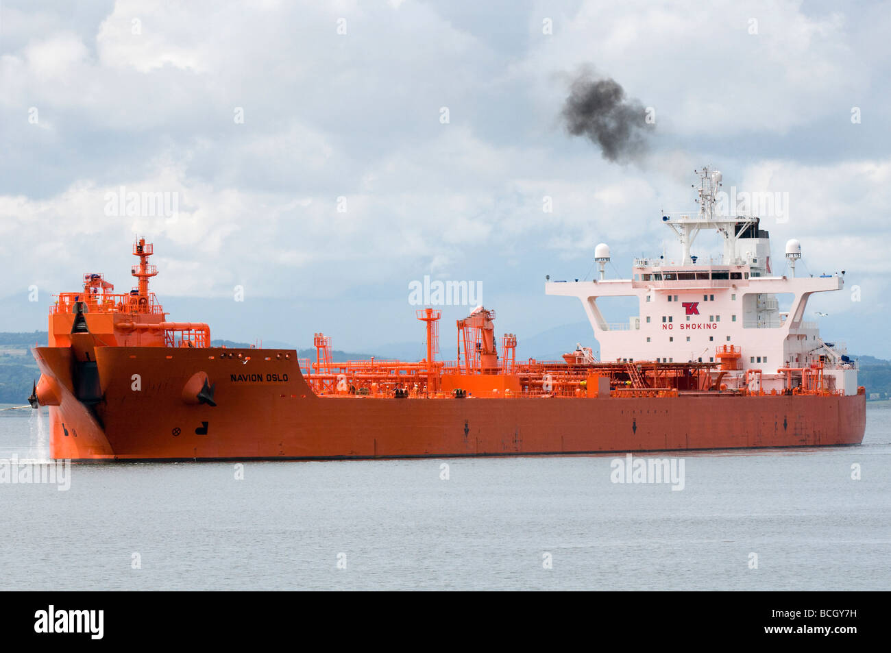 Öl-Tanker "Navion Oslo" im Cromarty Firth Stockfoto