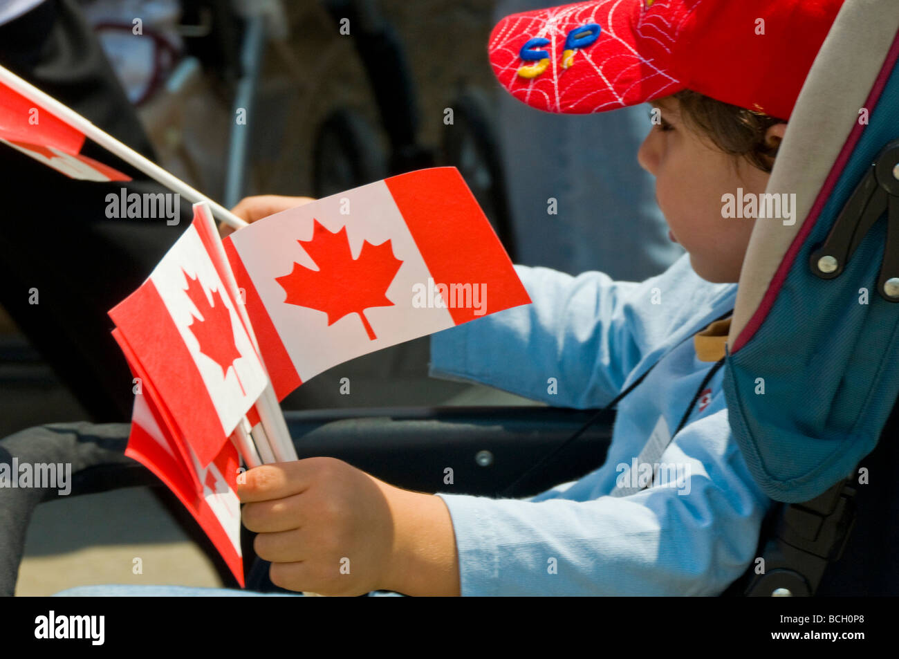 Canada Day Feier am 1. Juli Montreal Stockfoto