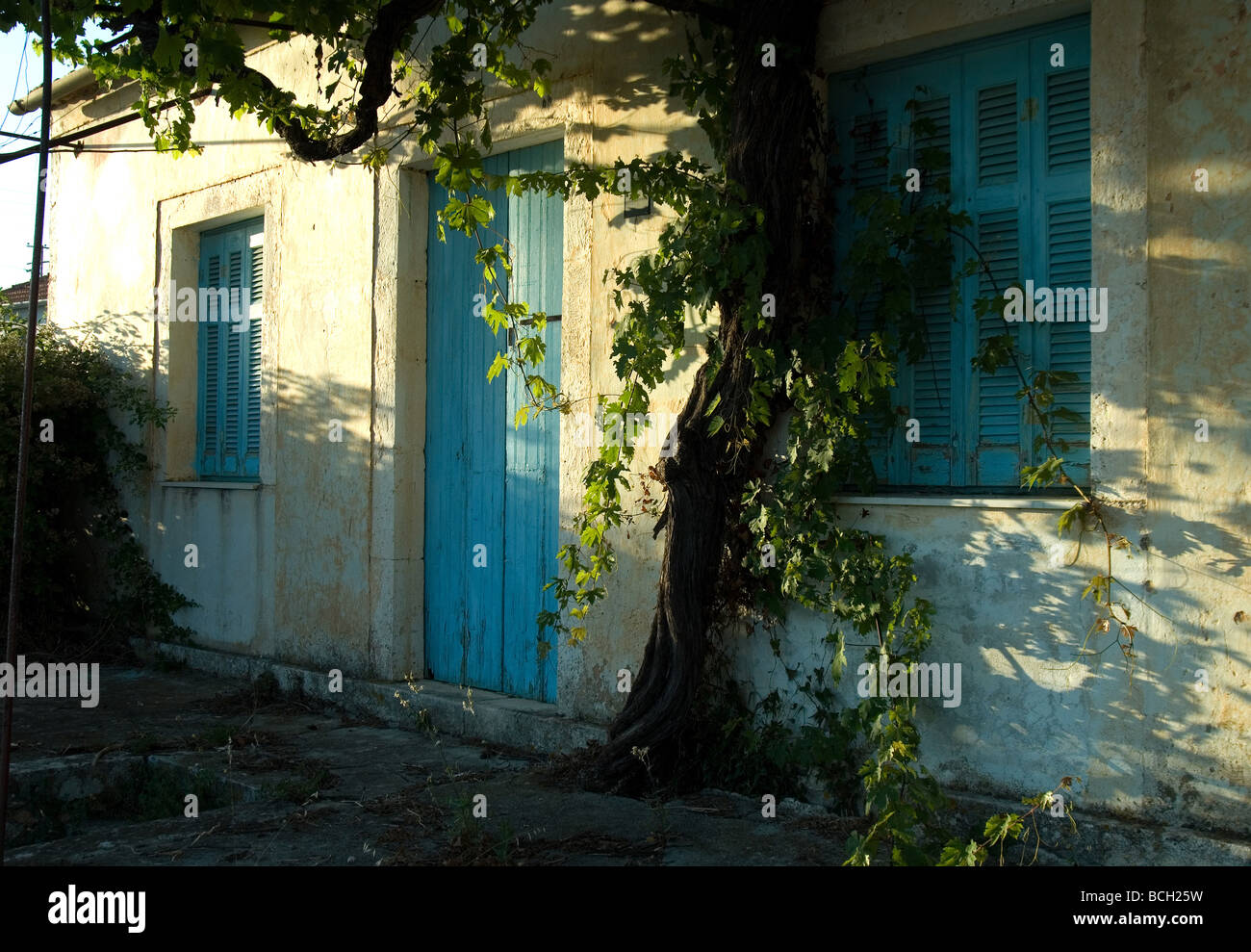 Griechisches Haus Stockfoto