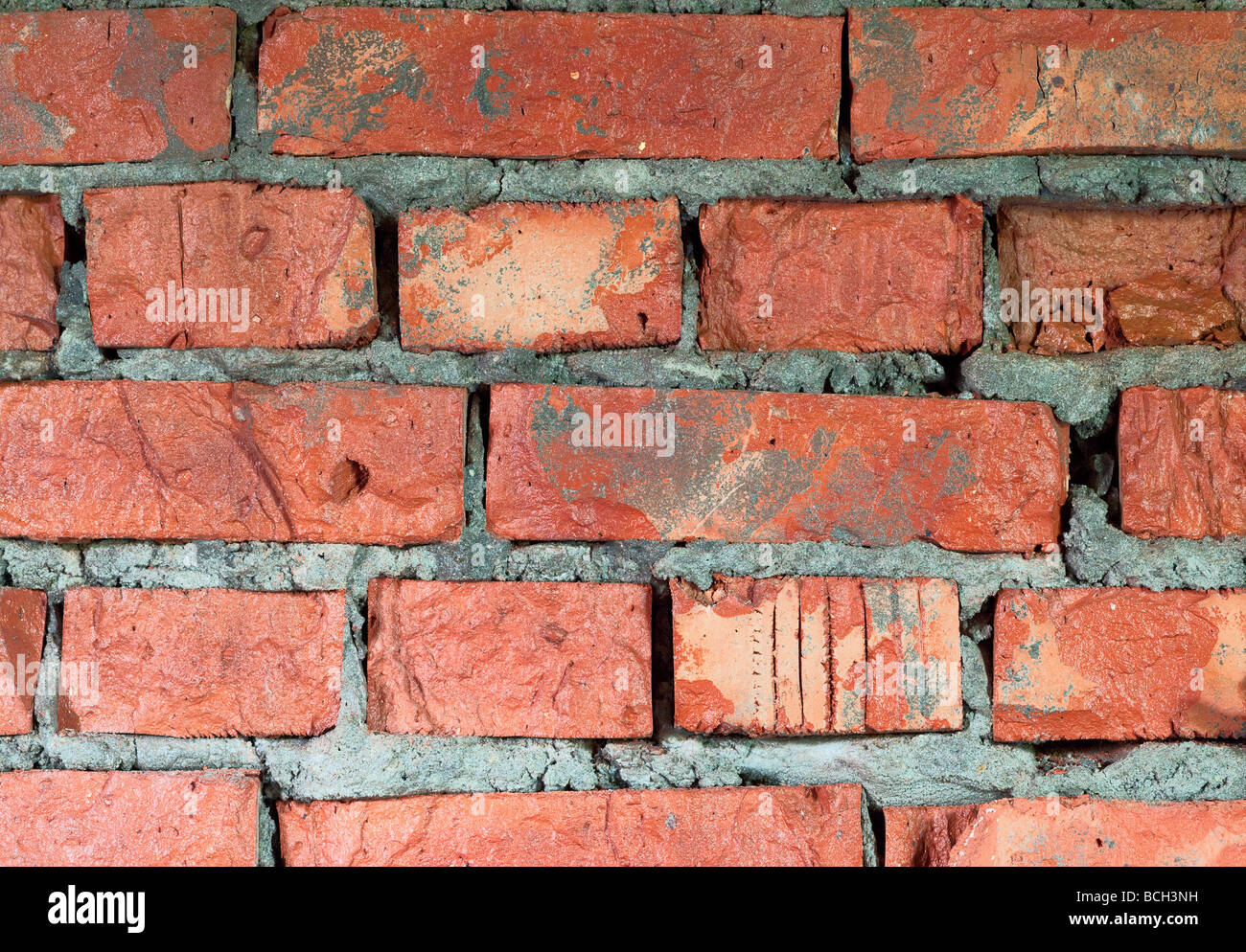 Mauer eines Gebäudes durch Zeit zerstört Stockfoto
